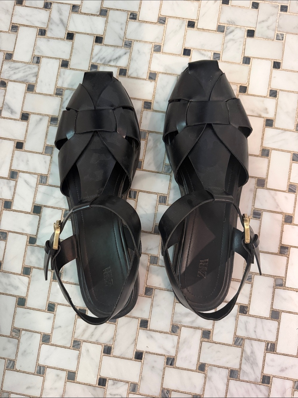 Black Women’s Strappy Sandals - Unbranded